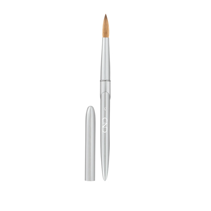 CND Pro Sculpting Liquid & Powder Round Brush #12 with aluminum cap