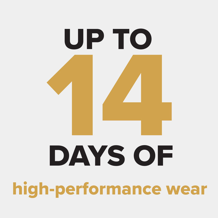 CND SHELLAC Original Top Coat provides up to 14 days of high performance wear.