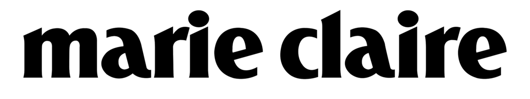 Marie Claire logo in black text on a transparent background